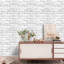 Wallpaper Self-Adhesive 3d Brick Pattern Wall Stickers Waterproof And Moisture-Proof Home Decor Living Background Diy Wall Paper