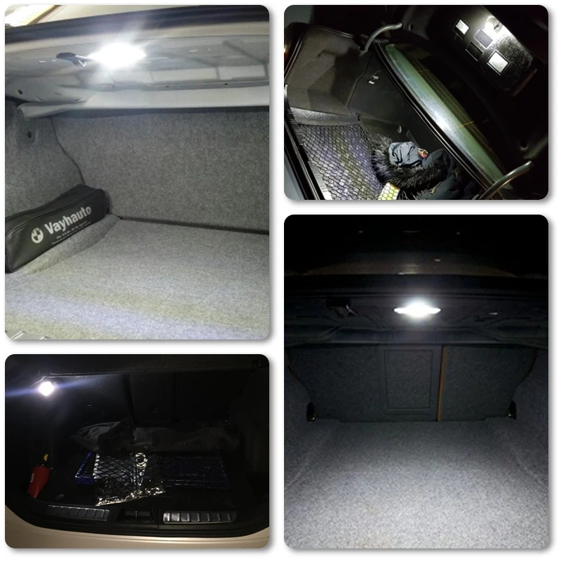 24 LED Interior Luggage Trunk Boot Light Glove Box Lamp For BMW E90 E92 E66