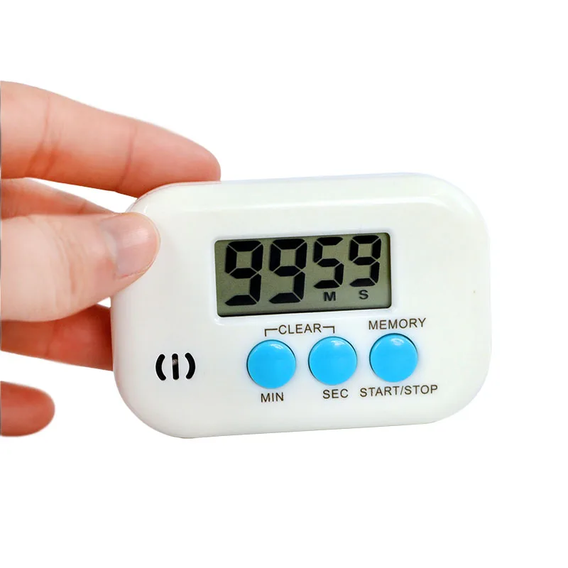 LCD Large Digital Kitchen Timer Count-Down Up Clock Loud Magnetic US