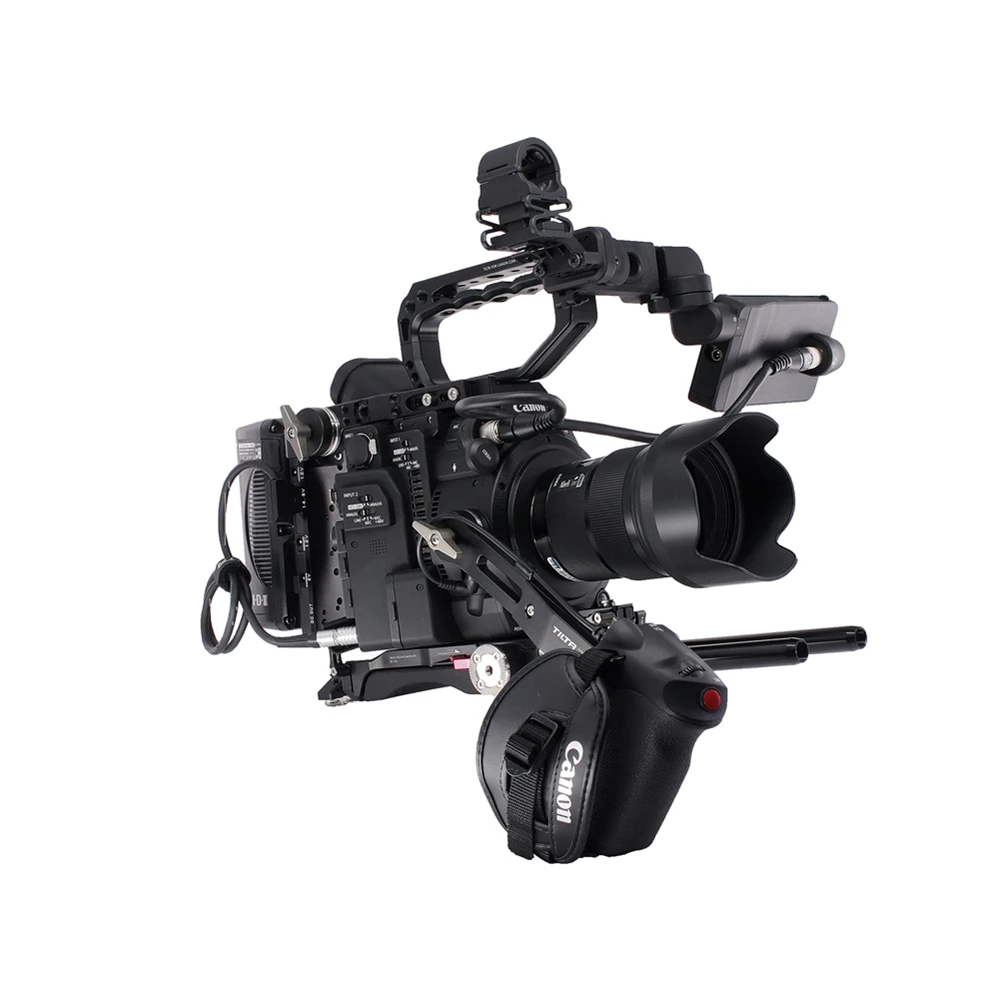 Tilta ES T26 A Rig Kit для CANON C200 Camera Quick Release Baseplate Extension arm V lock или Anton Mount Plate|Аксессуары