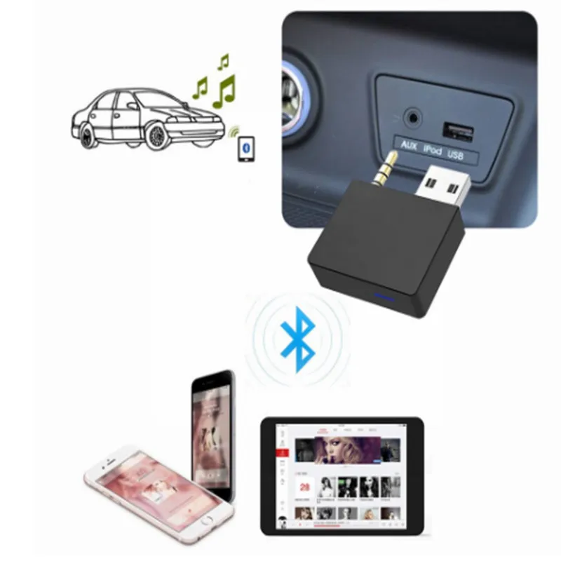 CHELINK Новый AUX Bluetooth 4 0 USB адаптер кабель громкой связи Авто передатчик приемник