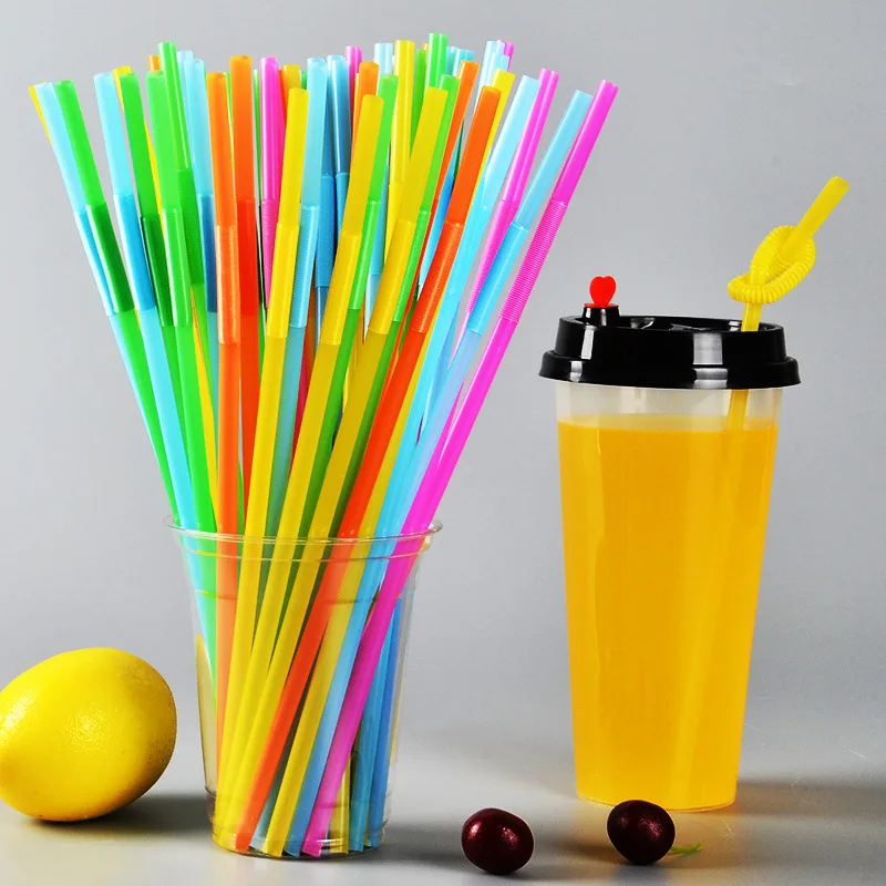 

Personalized & Creative Modeling Artistic Straw a Long Elbow Fruit Juice Beverage Straw Color Retractable Plastic Straw