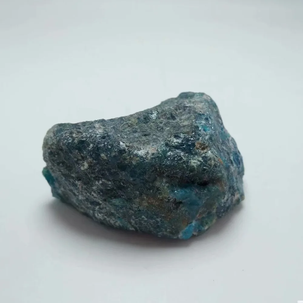 1pcs140-145g натуральный шероховатый сырой Синий Апатит кристаллическая плита Исцеление чакры в рейки камень драгоценный камень