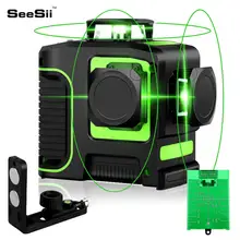 12 Lines 3D Laser Level Green Laser Line Self-Leveling 360 Degree Horizontal & Vertical Cross Lines With Tripod Outdoor 2 lines 3 lines 5 lines green laser level outdoor laser super light line 2 3 5 rechargeable infrared self leveling laser levels