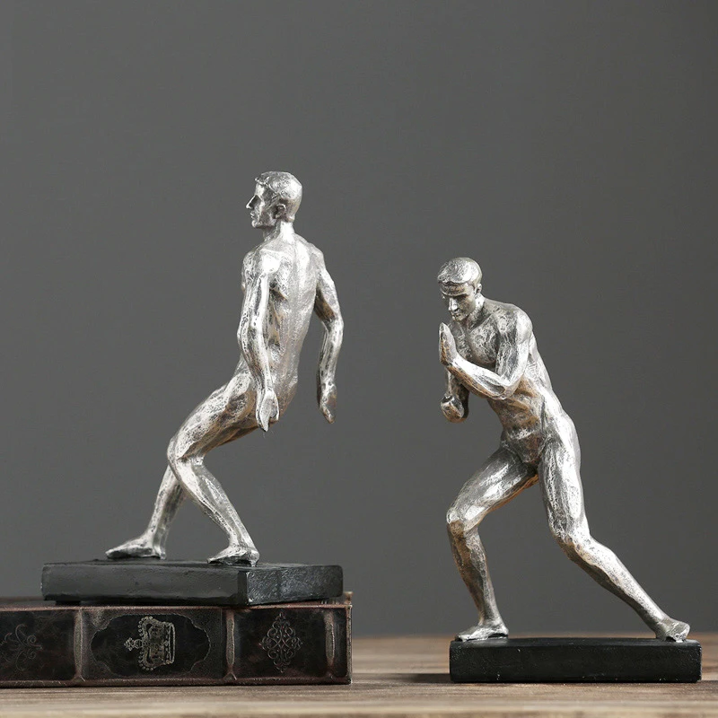 

Creative Bodybuilding Gymnastics Sports Figure Home Decorations Living Room Bedroom Decor Hercules Resin Desktop Ornaments Gift