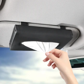 

1 Pcs Car Tissue Box Towel Sets Car Sun Visor Tissue Box Holder Auto Interior Storage Decoration for Universal Car Accessories
