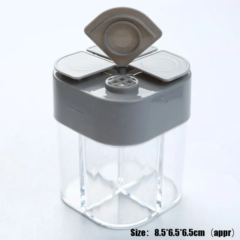 Salt And Pepper Shakers Spice Container Plastic Does Not Contain BPA Canister Set Kitchen Spice Organizer Jar Kitchen Gadget Set