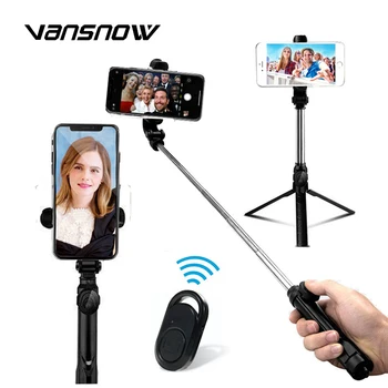 

3 in 1 Selfie Stick Wireless Monopod Extendable Foldable Handheld Mini Tripod for IOS Android With BluetoothShutter Remote