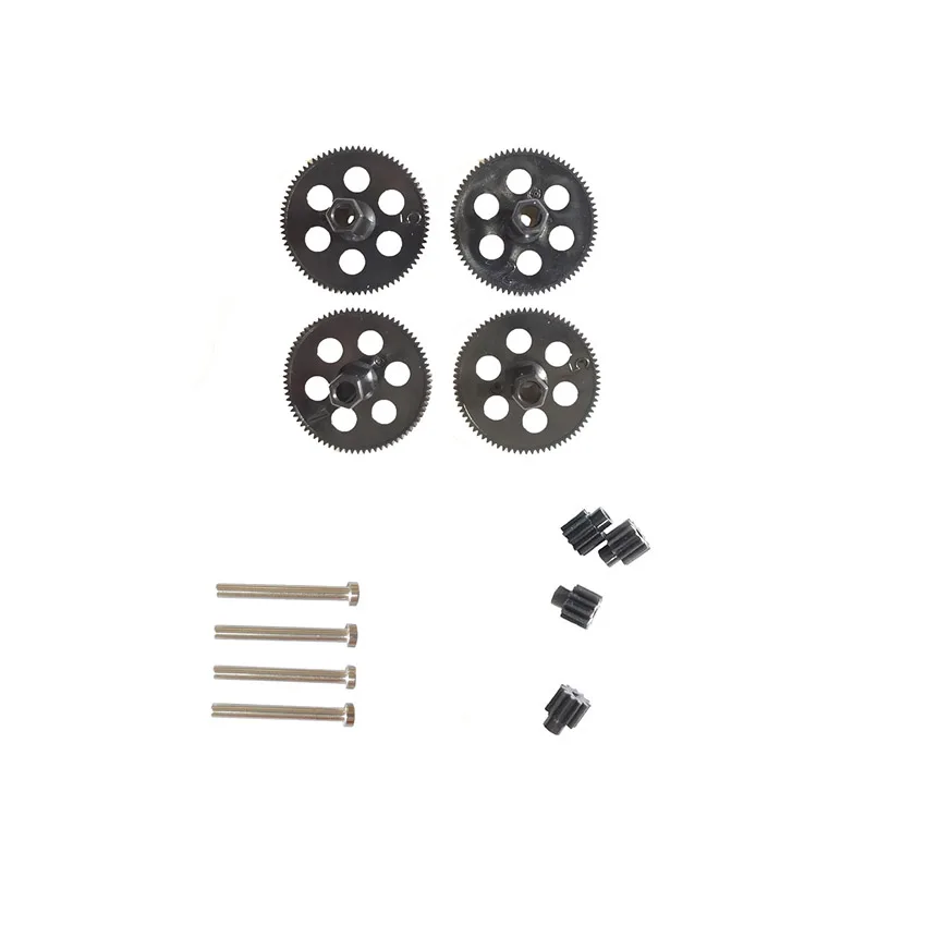 12PCS RC Drone XS809S Motor Gear Iron Shaft Main Gear Set for VISUO XS809S RC Quadcopter Drone Gear Set Spare Part XS809S Part