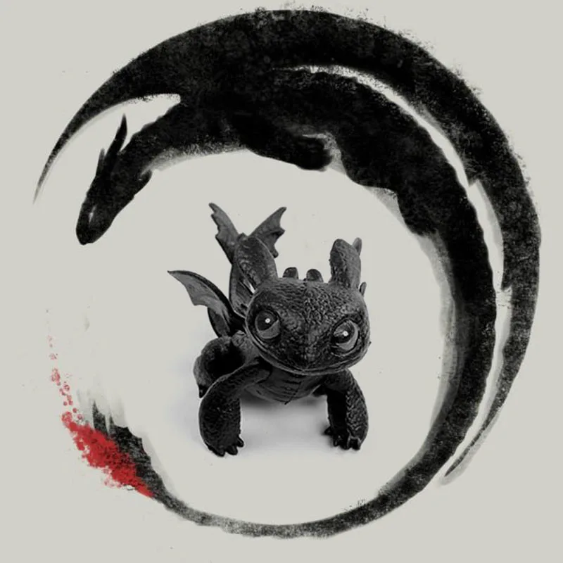7cm How to Train Your Dragon Toothless Action figure Toyless Toothless Toys For Children's Birthday Gifts K0010