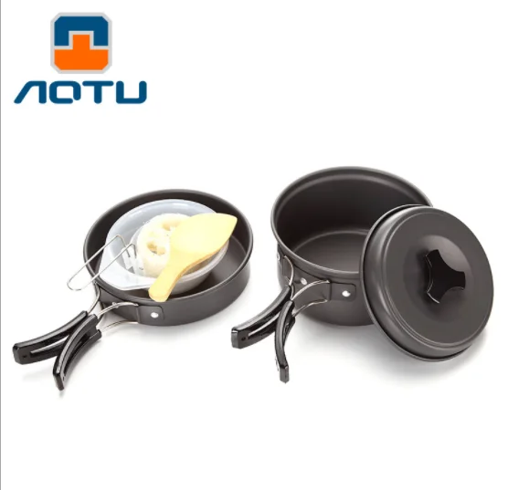 

"Camping Cookware Utensils Hiking Picnic Backpacking Ultralight Camping Tableware Pot Pan 1-2persons"