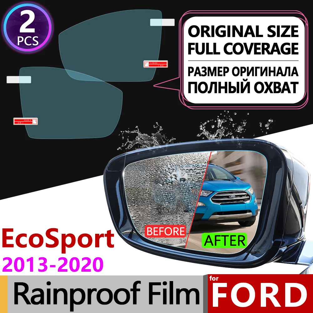 Для Ford EcoSport MK2 полное покрытие анти-туман фильм Зеркало заднего вида непромокаемые Анти-туман Плёнки аксессуары 2013