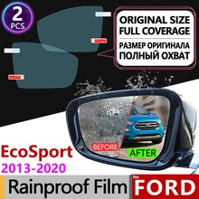 Для Ford EcoSport MK2 полное покрытие анти-туман фильм Зеркало заднего вида непромокаемые Анти-туман Плёнки аксессуары 2013