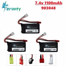 7,4 V 1300mah литий-полимерный Батарея для Wltoys V353 A949 A959 A969 A979 k929 7,4 в радиоуправляемый Дрон Батарея для Р/У Машинки р/у вертолёты лодки 3 шт./компл