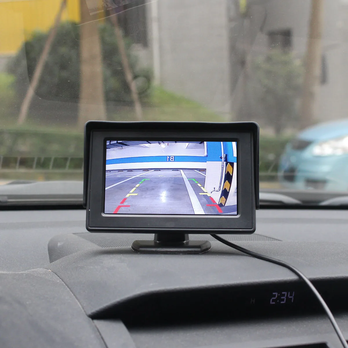 DIYKIT беспроводной 4,3 дюймов цветной TFT ЖК-монитор для автомобиля с HD заднего вида резервная Автомобильная камера парковочная система