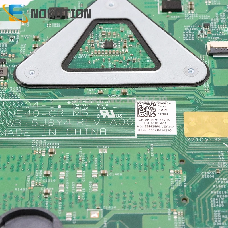 NOKOTION для Dell inspiron 2421 3421 материнская плата для ноутбука 1007U процессор DDR3 CN-0PTNPF 0PTNPF материнская плата полностью протестирована