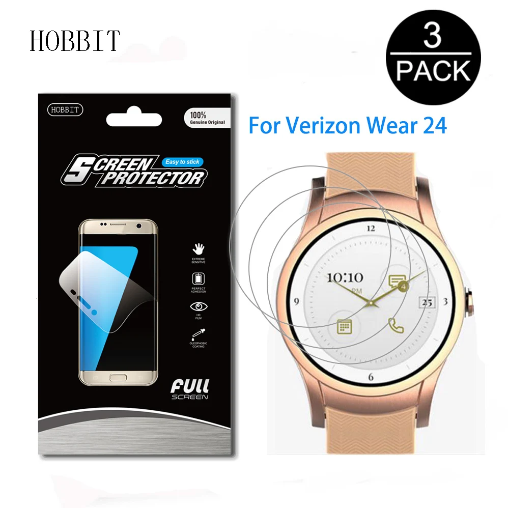 3 Pack для Verizon одежда 24 анти-шок 5 H нано взрывозащищенные Экран Protector Guard Shield Обложка пленка кожи Smart смотреть фильм