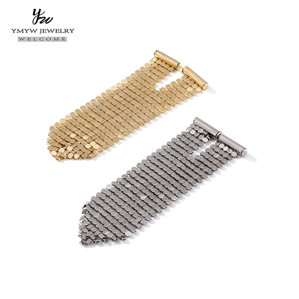 YMYW Bling Metal Sequins Long Earrings 14-Golden-Plating for Ladies Party Sexy Fashion Boho Romantic Jewelry Night-club | Украшения и