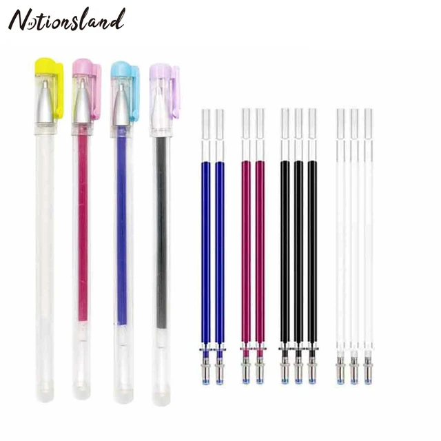 Heat Erasable Fabric Marking Pens With 10 Refills For Quilting Sewing And  Dressmaking 4 Colors Heat Erase Pens Of Fabrics - Sewing Tools & Accessory  - AliExpress