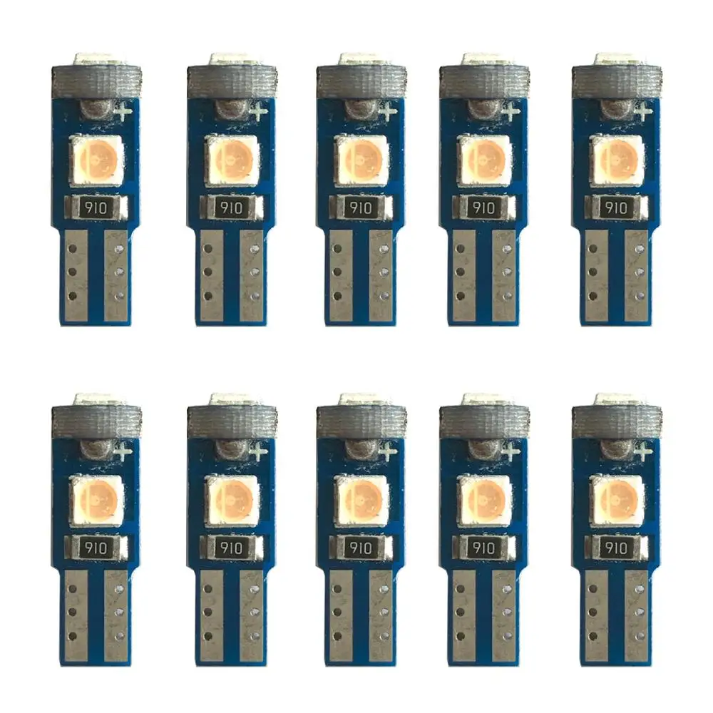 10 шт 12 В canbus T5 58 74 286 W1.2W супер яркий 3030 светодиодный 3SMD Клин светодиодный светильник приборной панели автомобиля приборной панели, Панель лампа - Испускаемый цвет: pink