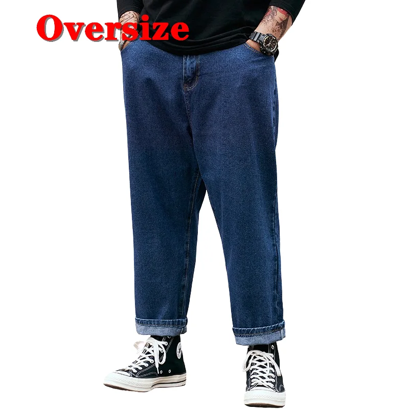 

Men Jeans Wide Leg Denim Pants Loose Baggy Oversize Men's Clothing Streetwear Hip Hop Casual Trousers Overweight Free Shipping