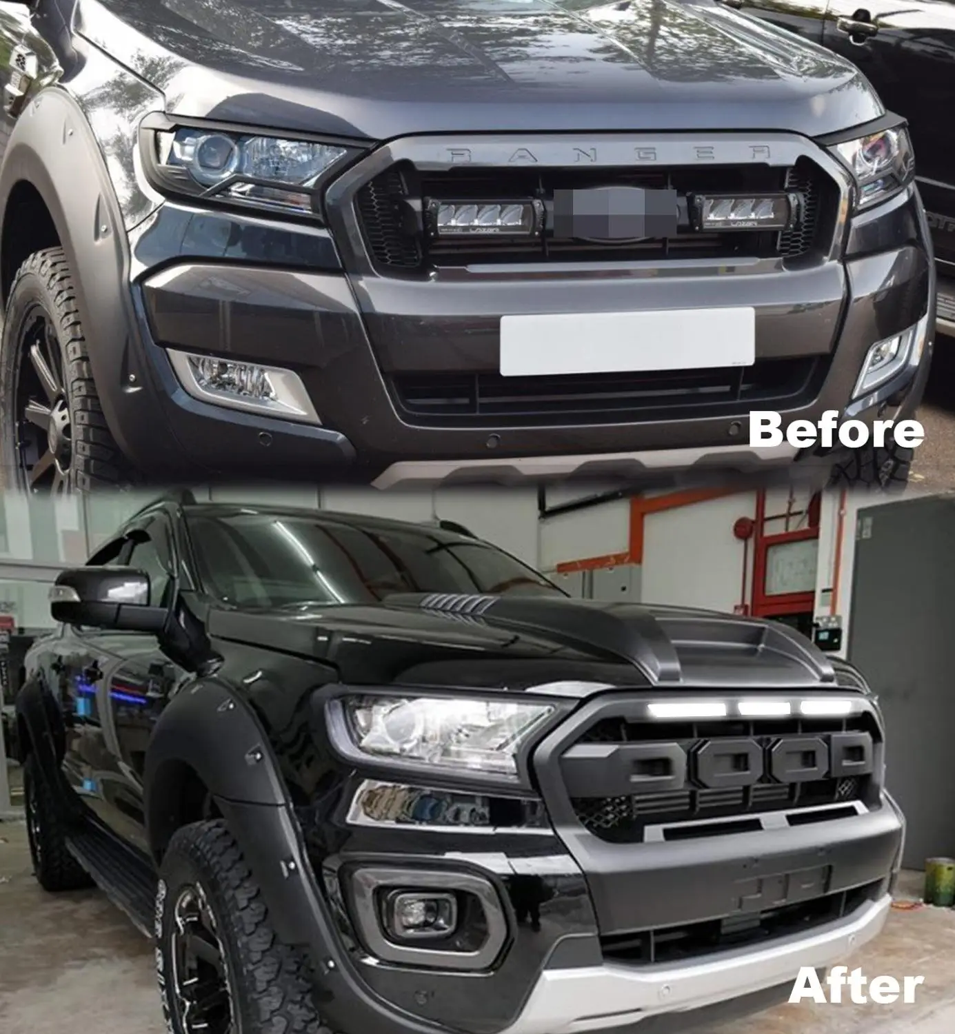 For Ranger T7 Raptor Racing Grills  T7 ̽ ׸  T7  Wildtrak MK3 ׸ Xl Xlt 2015 2016 2017 ڵ Ŀ Ʈ ̽ ׸ ׸