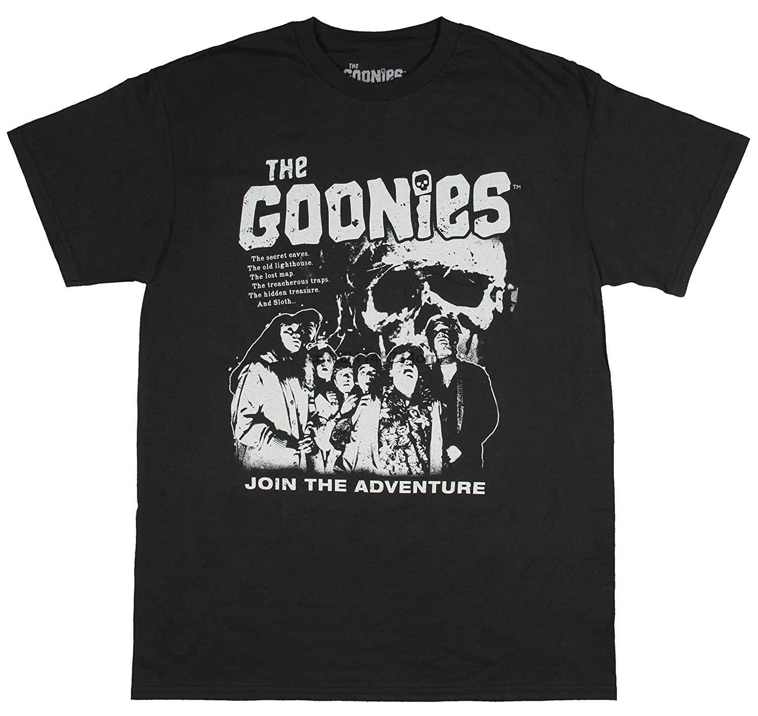 Goonies Cast Мужская футболка плакат фильм Искусство Новое поступление терморубашка