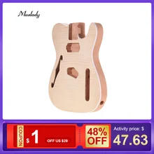 Muslady TL-FT03 незавершенная гитара корпус электрогитары diy части из красного дерева пустой корпус гитары для теле-стиля гитарные части