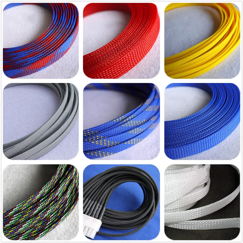 12 Color 4mm 6mm 8mm Pet Braided Tube