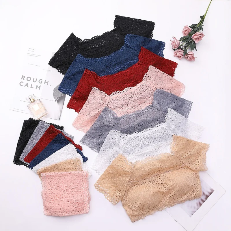 

Female Vest Underwear Set Long Hem High Elastic Mesh Tank Top Women Lace Bra Brief Set