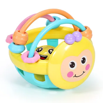 

Infant 0-1 Years Old Educational Bees Soft Gutta-Percha Bells Hand Ball Can Bite Bite 3-6-12 Toy Fat