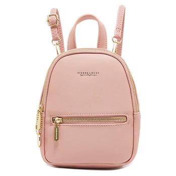 

Delicated Women Small Shoulder Bag Casual Backpack For Large Capacity Travel School Backpack PU Leather Brand Female Knapsack