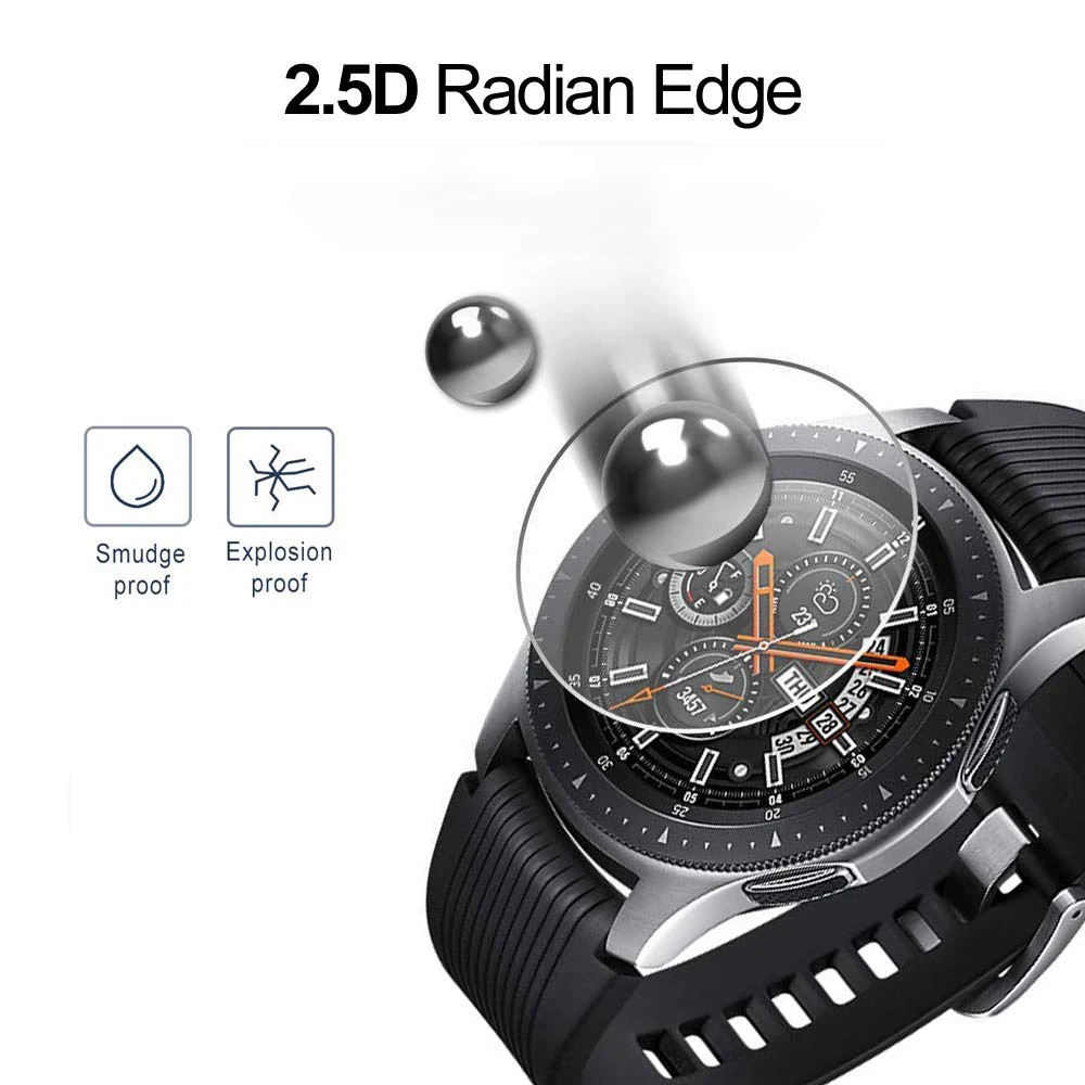 Cover for Samsung Gear S3 frontier Classic Clear Protective Film for Samsung Galaxy Watch 42MM 46MM Tempered Glass Screen