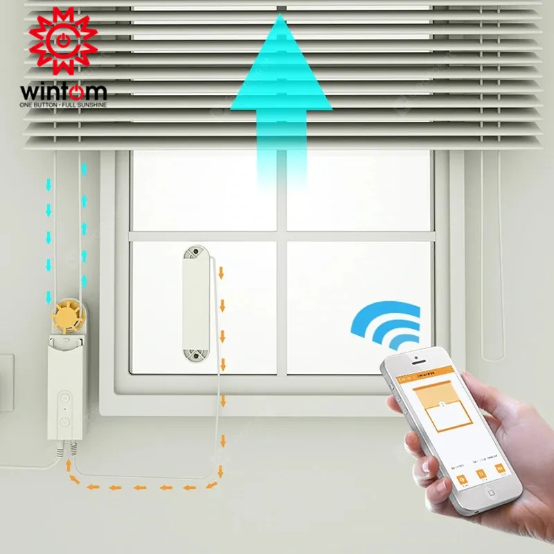 Автоматические DIY Смарт моторизованные цепные роликовые шторы приводной