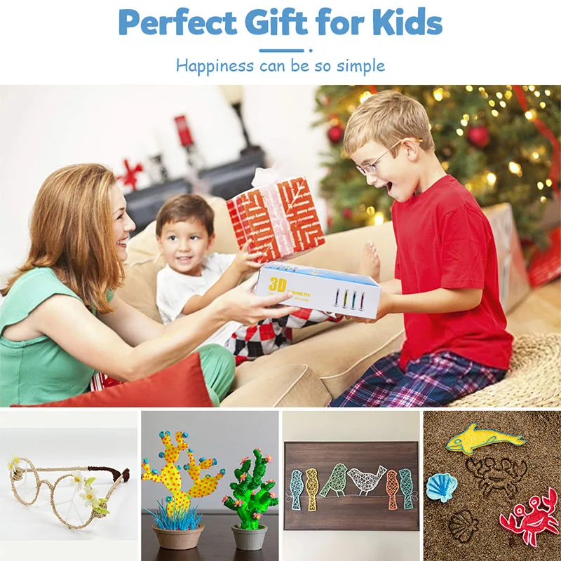 3D Pen DIY Pen 3D Printer Drawing Pencil 3d Printing With 100M PLA Filament Christmas Birthday Gift For Kids