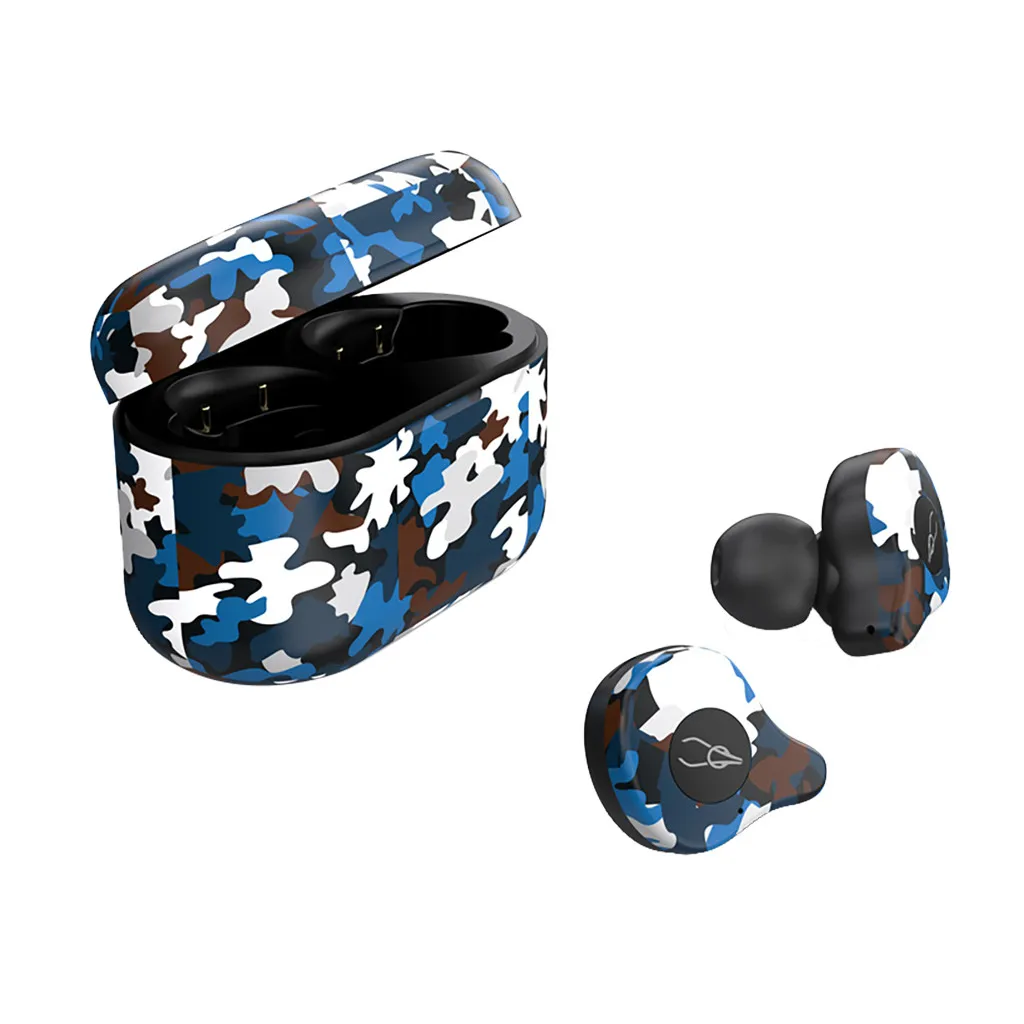 Unique aptX SabbaE12 Blueteeth 5.0 Wireless Earbuds In-Ear Earphone Headphone Sports Headset waterproof wireless Headphones - Цвет: C