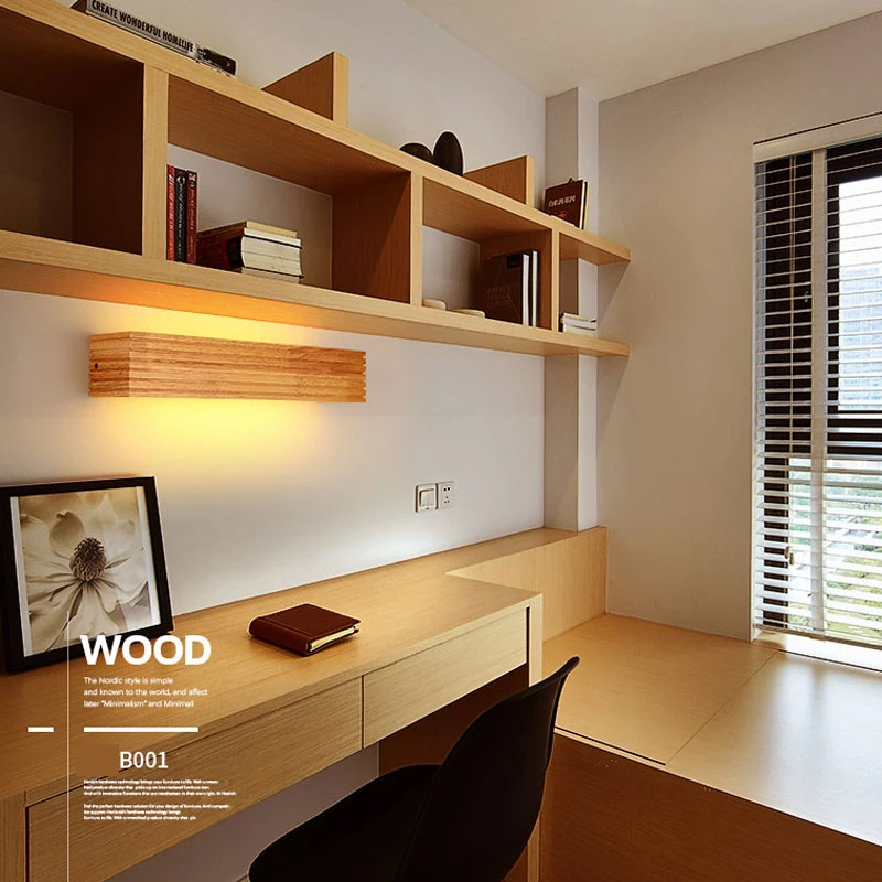 Led Wall Lamp Oak Wooden Wall Lamps Bedroom Bed Lamp Bathroom Home Wall Sconce Solid Wood Wall Light Fixtures led wall lamp wall light