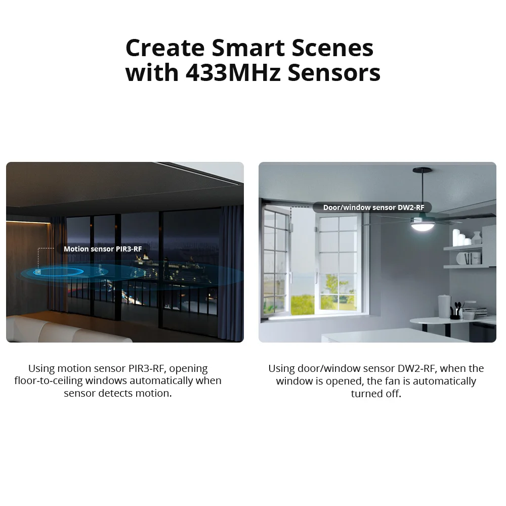 SONOFF RF BridgeR2 WiFi 433 MHz Wireless Controller Remote Control Smart Home Security Automation Works for Google Home Alexa wireless remote control switch