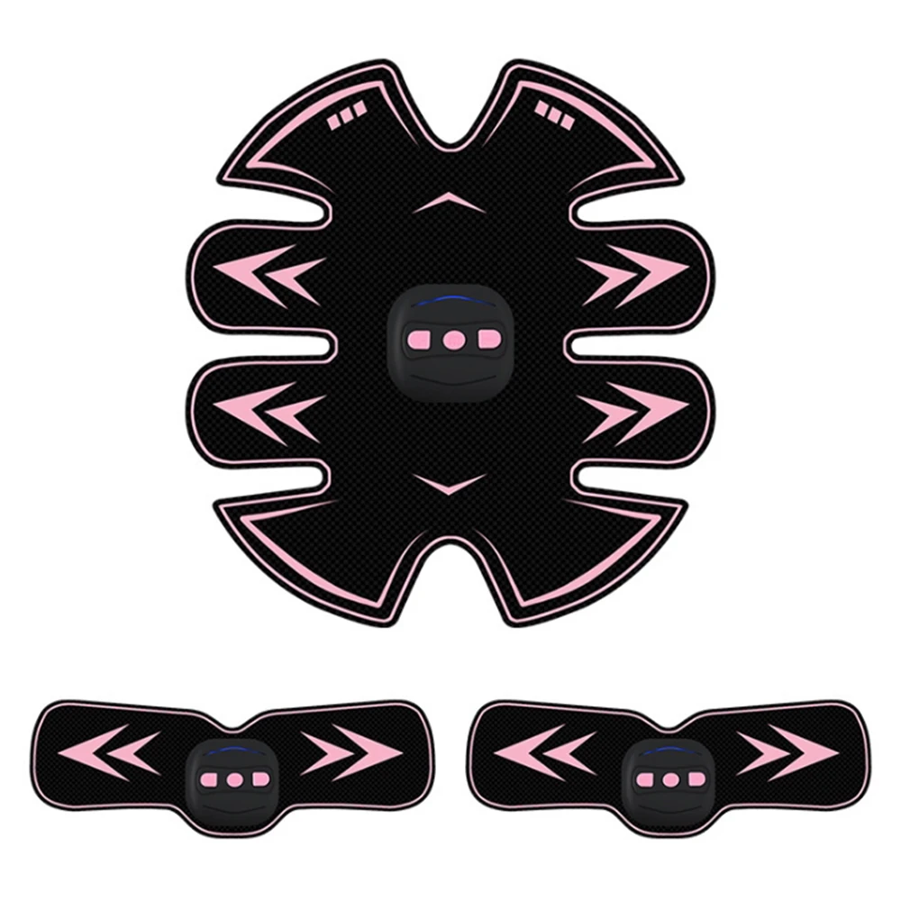 8FJCD-PINK-NO BOX EMS, беспроводной стимулятор мышц, Электрический тренажер, наклейки для веса тела, заряжаемый, умный фитнес-тренажер для брюшного пресса, пояс для ног - Цвет: 8FJCD-PINK-NO BOX