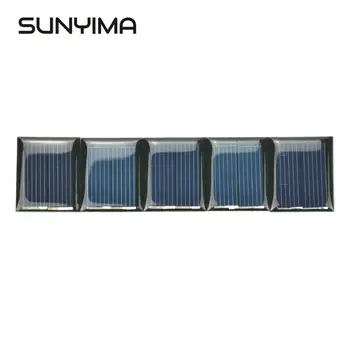 

SUNYIMA 10Pcs 1V 80mA Poly Solar Panels 30*25mm Mini Solar Cell Module Battery Charger Charging for DIY Toy Lamp Experiment