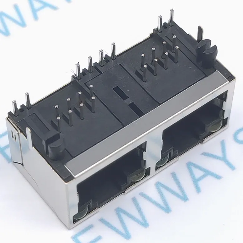 50 шт./лот 1*2 сетевой интерфейс RJ45 розетка с lampfemale 56/8P8C кабельная розетка экранированная лента