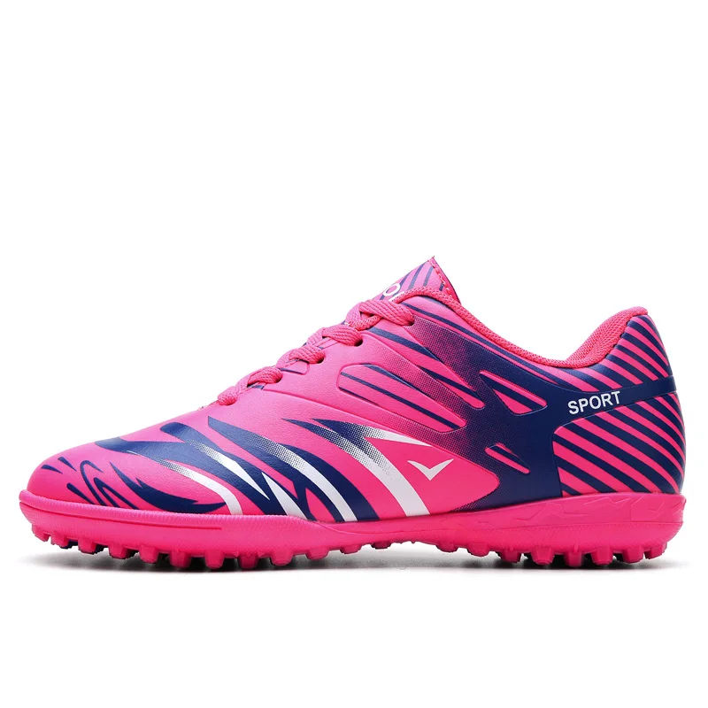 Men Football Shoes Athletic Soccer Shoes Kids Adults Soccer Cleats Training Football Sneakers Men Chaussures De Football Homme - Цвет: turf rose