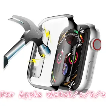 

For Apple Watch/2/3/4 Generation Watch Frame Iwatch TPU Case Anti-drop Shell 38/42/40/44mm Soft Clear TPU Screen Case TXTB1