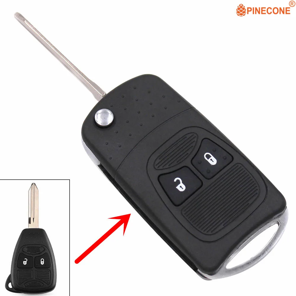 PINECONE для Chrysler Aspen Pt Cruiser Dodge caliber Dakota Durango Jeep дистанционный ключ модифицированный Автомобильный Брелок чехол для ключей