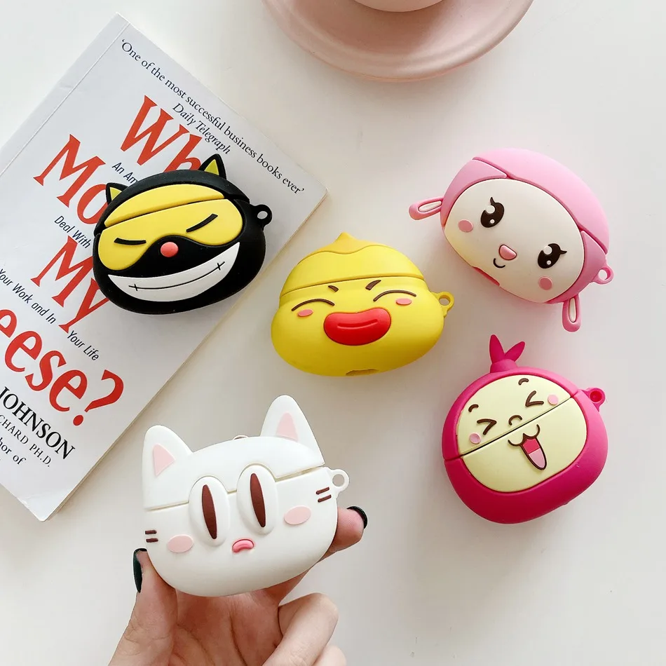 3D чехол для наушников для Airpods Pro Чехол Силиконовый утиный поросенок Мультяшные наушники/Earpods чехол для Apple Air pods Pro 3 чехол Брелок