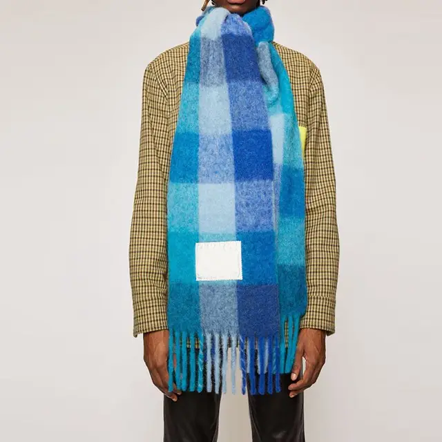 New 2021 AC studios men and women winter scarf Shawl Shawl warm shawl women cashmere blanket cashmere scarf neck scarf 21