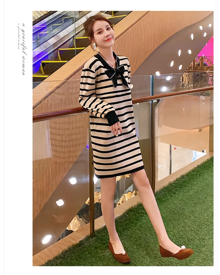510# осень зима Корейская мода для беременных кормящих свитер рубашки Милая одежда для кормления для беременных женщин платье для беременных