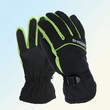 Уличные мужские и женские лыжные перчатки зимние толстые бархатные теплые Нескользящие водонепроницаемые перчатки для велоспорта, катания на лыжах, снегоходах, сноуборде, снежных перчаток