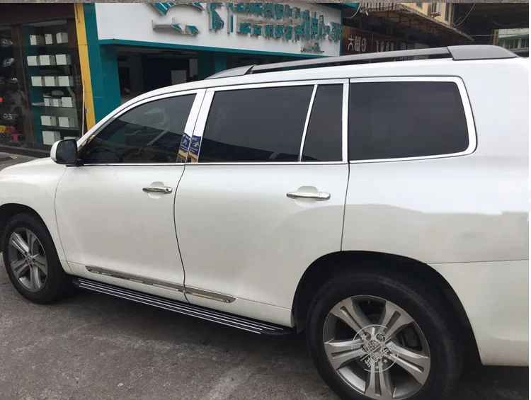 2009- для Toyota highlander окна автомобиля яркий бар с высококачественной нержавеющей сталью оконные украшения автомобиля Стайлинг