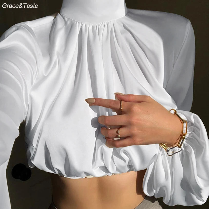 Grace &amp Taste женские офисные топы модная женская сексуальная короткая Облегающая